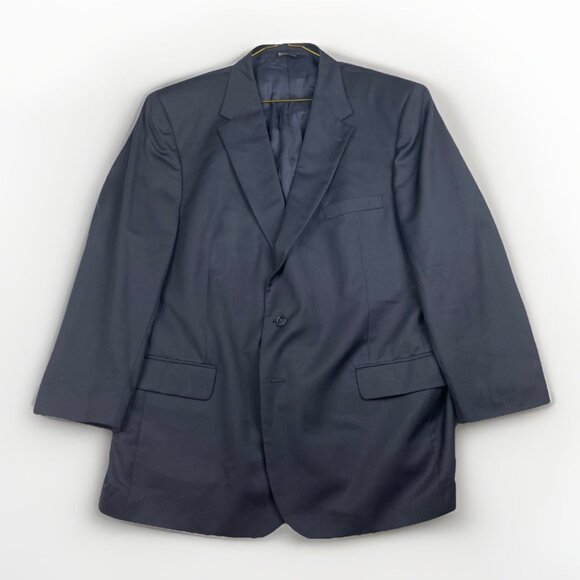 Jos. A. Bank Butt Traveler Mens 50R Dark Blue Wool Blazer Sport Coat Jacket Read - Picture 1 of 16
